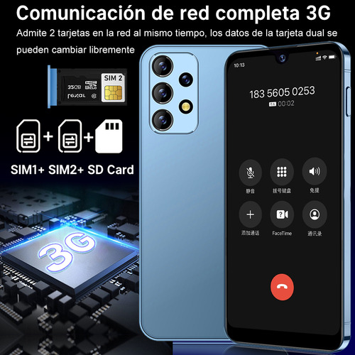 White Shark Smartphone S24 Teléfono Sim Dual Android 12.0 Batería 4500mah 5.99 Pulgadas 32gb Ram 3gb Rom Hd 13mp Doble Camara Smartphone