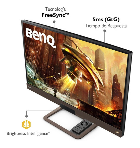 Imagen 8 de 12 de Monitor gamer BenQ Serie EX EX2780Q LCD 27" gris metalizado 100V/240V