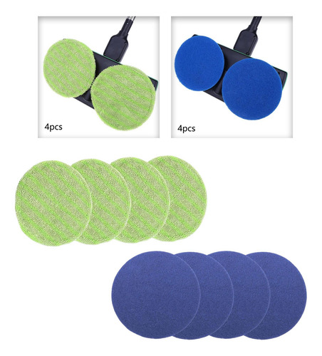 8 Piece Floor Scrubber Pads 6.5 Inch For Floor Cleaning