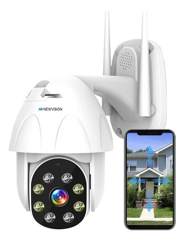 Camara Domo Exterior Ip Wifi Inalambrica Seguridad Motorizada Ptz 360 Zoom Hd P2p Dvr Ir Sd Newvision