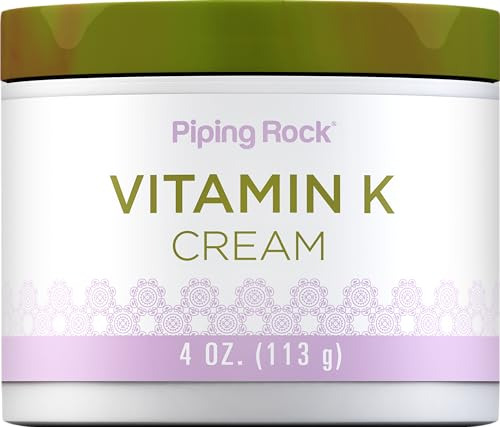 Piping Rock Vitamina K Crema  4 Onzas  Durable Skin Kn69b