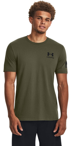 Playera Under Armour New Freedom Flag Camo Marine Od Xl