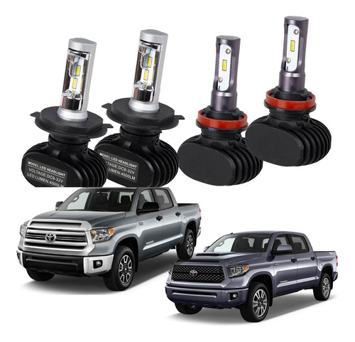 Kit Focos Full Led Tundra H4 Y H11 2016 2017 2018 2019 2020