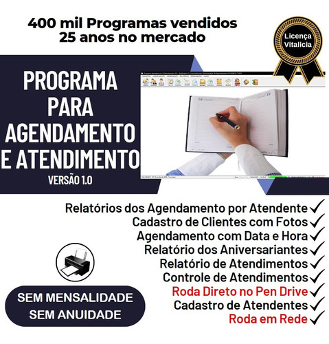 Programa Para Cadastro De Clientes E Agendamentos V1.0