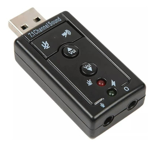 Tarjeta De Sonido 7.1 3d Usb Tipo Pendrive