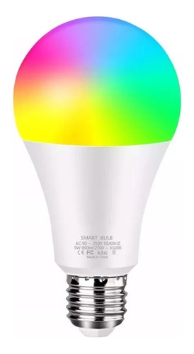 Lampara Foco Led Rgb E27 220v Control Remoto 16 Colores Efec