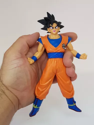 Boneco do Dragon Ball z Goku SSJ Preto Brinquedo de Coleção 17 cm Pvc  Colecionador