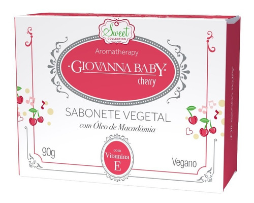 Sabonete Vegetal Giovanna Baby Sweet Cherry 90g
