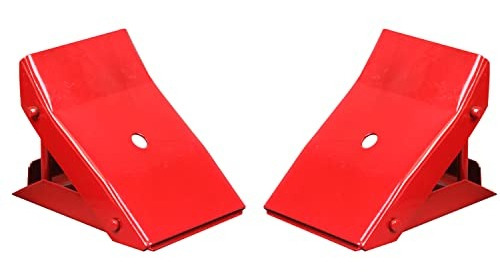 Calzas De Ruedas De Acero Para Coche Big Red, Plegables, 2 U