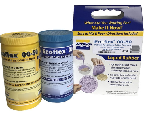 Ecoflex 0050 Silicona Platino 2 Lb Kit