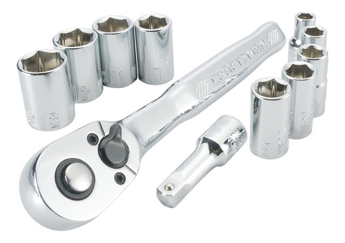 Juego De Dados Estándar Y Matraca De 1/4'' Craftsman® 11pzs