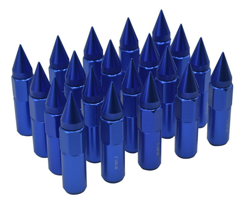 Kit Tuercas Tipo Bala Picos 12x1.5 Azules 