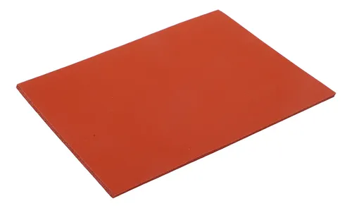 Protector De Mesa, 3 Unidades, Lámina De Silicona Roja, Resi