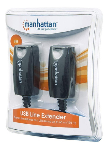 Cable Usb Manhattan Extension Activa 60m Via Rj45 179300