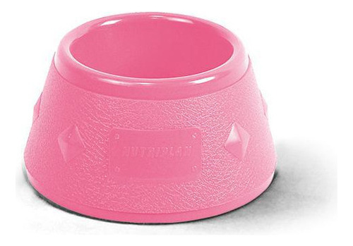 Comedouro Bebedouro Fundo Para Cães Rosa 12cm Nutriplan