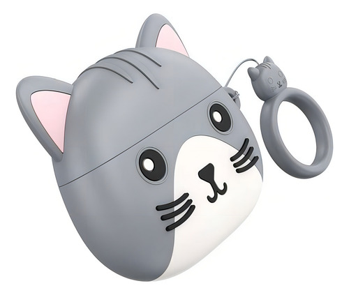 Audifonos Inalambricos Para Niños Gato Bluetooth Hoco Ew46 Color Gris