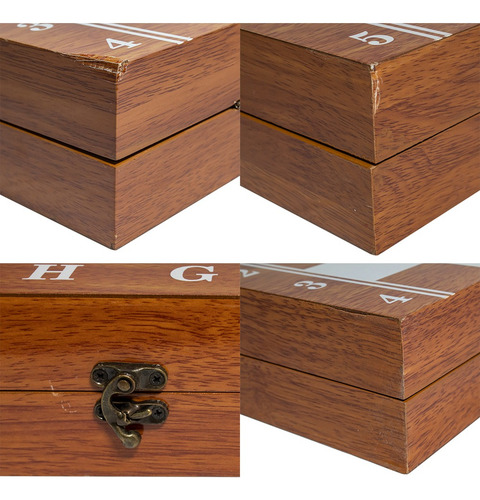 Ajedrez Piezas De Madera Juego De Mesa Familiar Con Detalle (Usado)