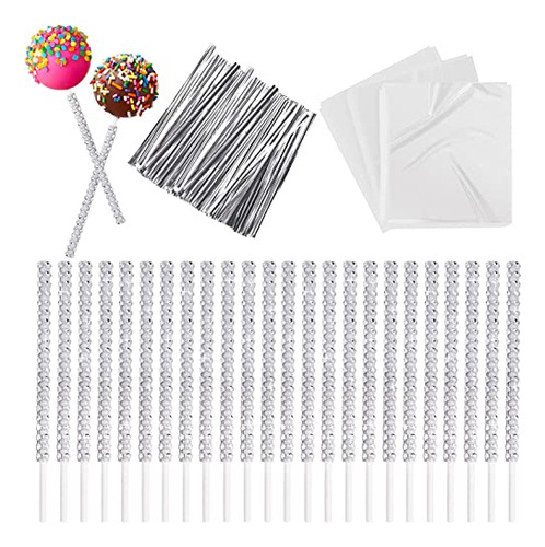 Kit De 24 Palitos Y Envoltorios Brillantes Cake Pops, Q..