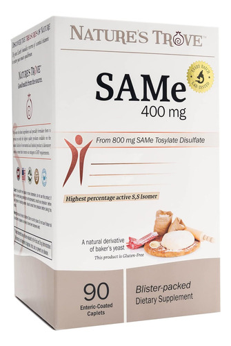 Sam-e 400 Mg Estado Animo Positivo Y Articulaciones 90 Cap