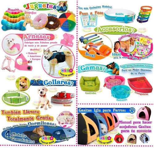 Moldes Y Patrones De Ropa Perros Casitas Y Accesorios Ui