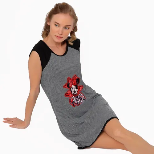 Pijama Mujer Minnie Mouse Disney Original Camison Bata 7123