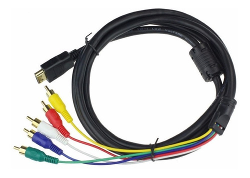Cable Hdmi A 5 Rca Handy Componente Video Audio Av Ps3 Pc