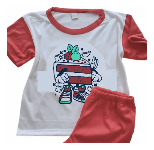 Pijamas Hot Dog Infantil Estampada Personalizada - 0196