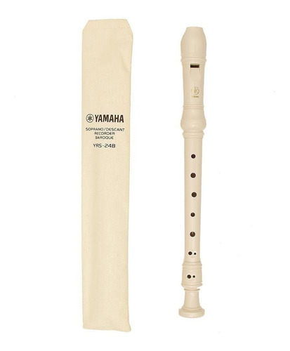 Flauta Dulce Soprano Baroque Yamaha Yrs24b  Con Estuche