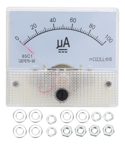 Amperímetro 85c1 Dc 0 ~ 100ua Tipo Puntero Panel De Corrient