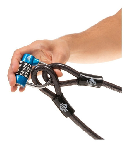 Imagen 8 de 10 de Cadena Bulit Máxima Seguridad 150cm + Candado Alta Seguridad