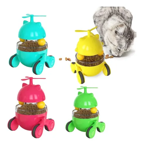 Juguete Interactivo Para Gatos Dispenser De Comida Pelotas