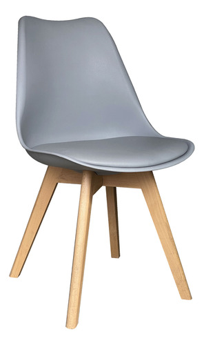 Silla Tipo Eames Tulip Asiento Acolchado Minimalista