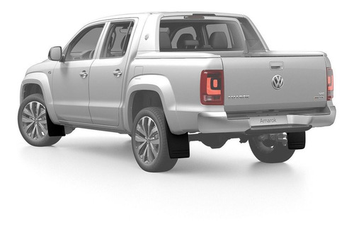 Imagem 5 de 5 de Kit Apara Barro Protetor Lameira Amarok Todas Mod Original