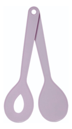 Imagen 2 de 5 de Set Cucharas Para Ensalada Color Pastel Glam Bipo