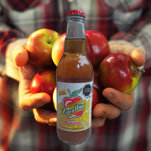 Refresco MANZANITA ZACATLAN Refrresco manzana en botella 330 ml pack x 24