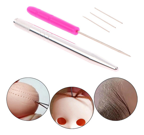 Herramienta De Implante De Cabello De Muñeca, Kit Práctico