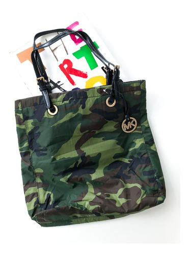 Cartera Michael Kors Camuflada Tela No Jazmin Jackie Smith