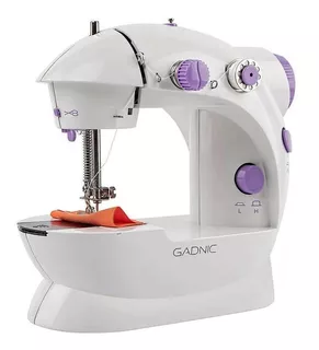 Mini máquina de coser recta Gadnic MAQCOS04 portable blanca 220V