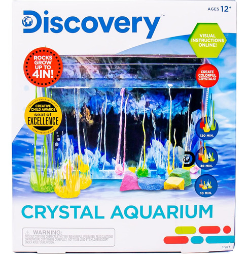 Discovery Kids Crystal Aquarium, Incluye Un Cultivo De Rocas