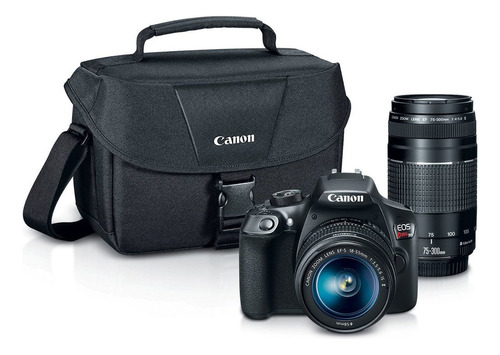 Canon Eos Rebel T6 DSLR cor preta