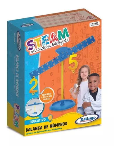 Jogo Educativo Steam Balança de Números Xalingo - 2408.7 - Jogos