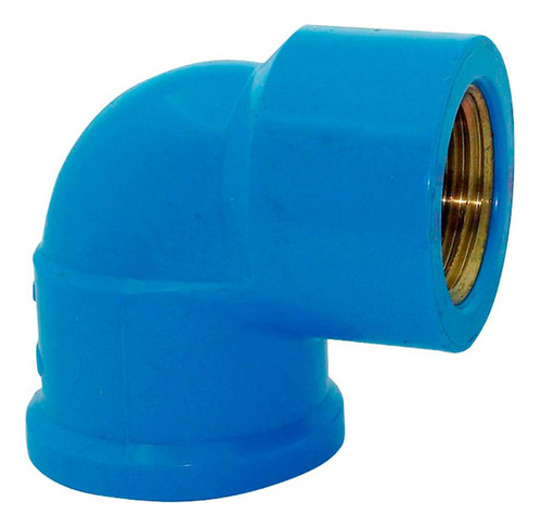 Cotovelo Azul Amanco 40 X 90 C/anel - Kit C/25 Unidades