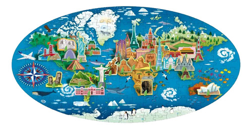 Monumentos Del Mundo, Col. Viaja..., Libro+puzle