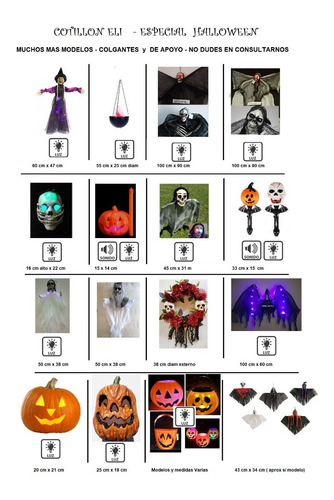 Halloween Adorno Calabaza Caramelera Luminosa Con Luz Led