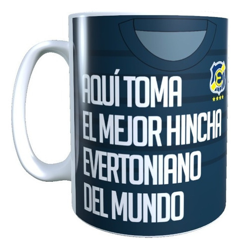 Taza Everton Personalizada Con Apellido Mejor Hincha