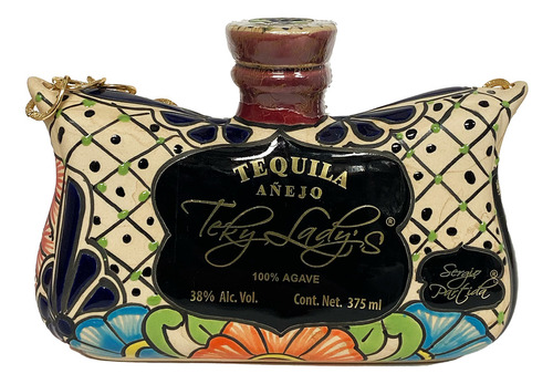 Tequila Teki Ladys Añejo 375 Ml Bolso Negro