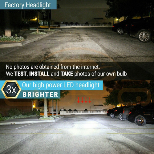 Para Chevy Colorado 04-12 Kit De Faros Led De Haz Alto/bajo