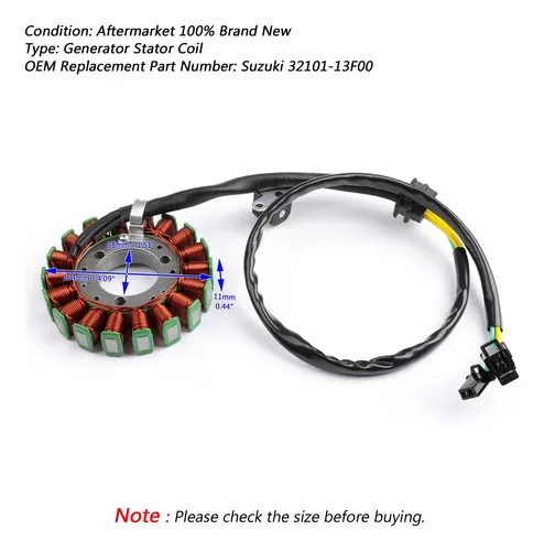 Bobina De Estator Para Suzuki Gz250 Marauder 1999-2011