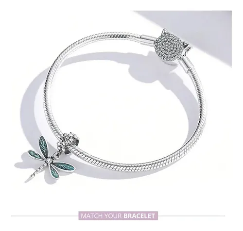 Charm Plata 925 Libélula Wostu Original Compatibl Pndora