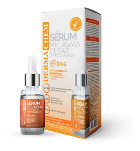 Serum Efeito Clareador Melasma Pele Uniforme Antirrugas 